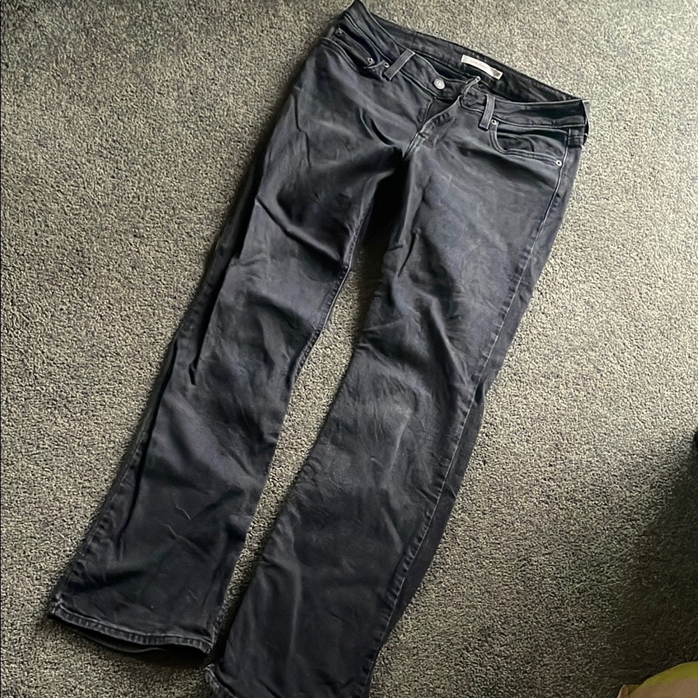 Women's Levi’s 28 super low boot, cut Black Jeans